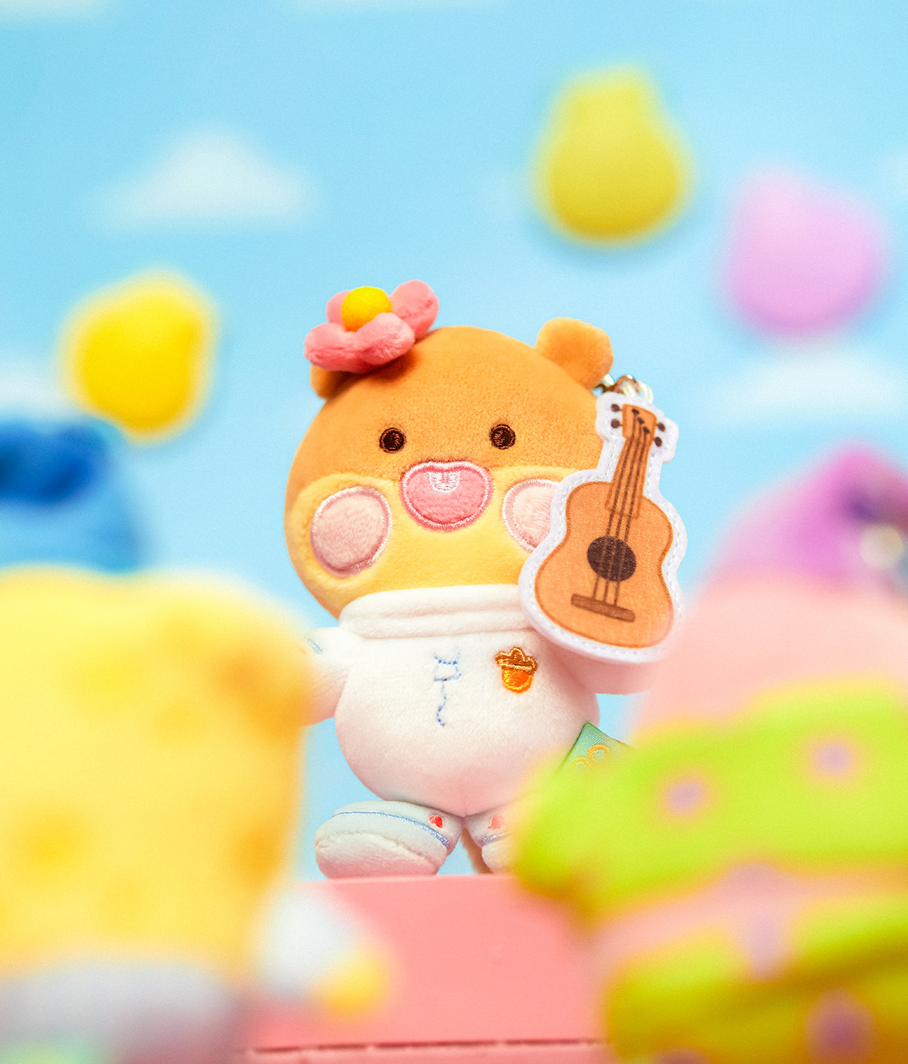KAKAO FRIENDS - SpongeBobXFriends Baby Sandy Porte-cles Peluche Little Apeach - Detail 6