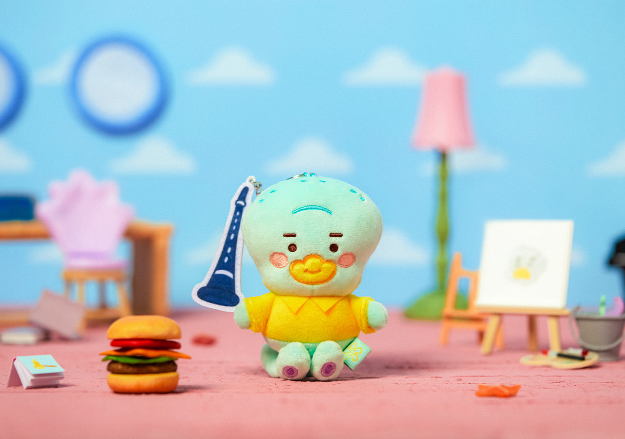 KAKAO FRIENDS - SpongeBobXFriends Baby Squidward Porte-cles Peluche Tube - Detail 4