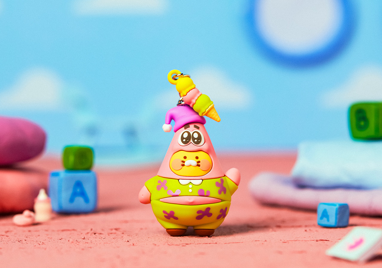 KAKAO FRIENDS - SpongeBobXFriends Baby Patrick Figurine Porte-cles Baby Chunsik - Detail 4