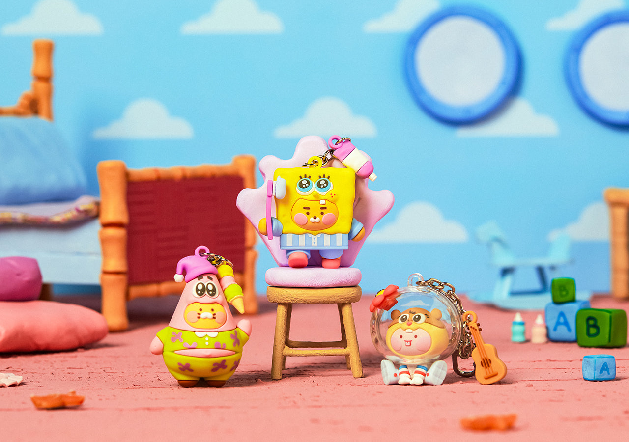 KAKAO FRIENDS - SpongeBobXFriends Baby Sandy Figurine Porte-cles Little Apeach - Detail 7