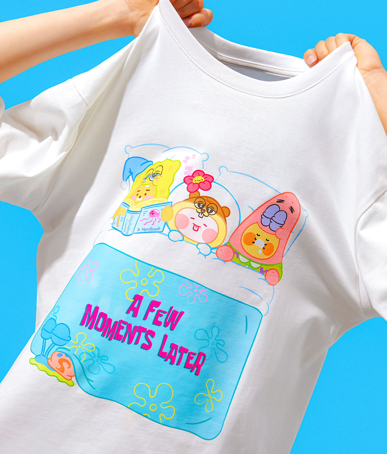 KAKAO FRIENDS - SpongeBobXFriends Femme T-shirt Friends - Detail 5
