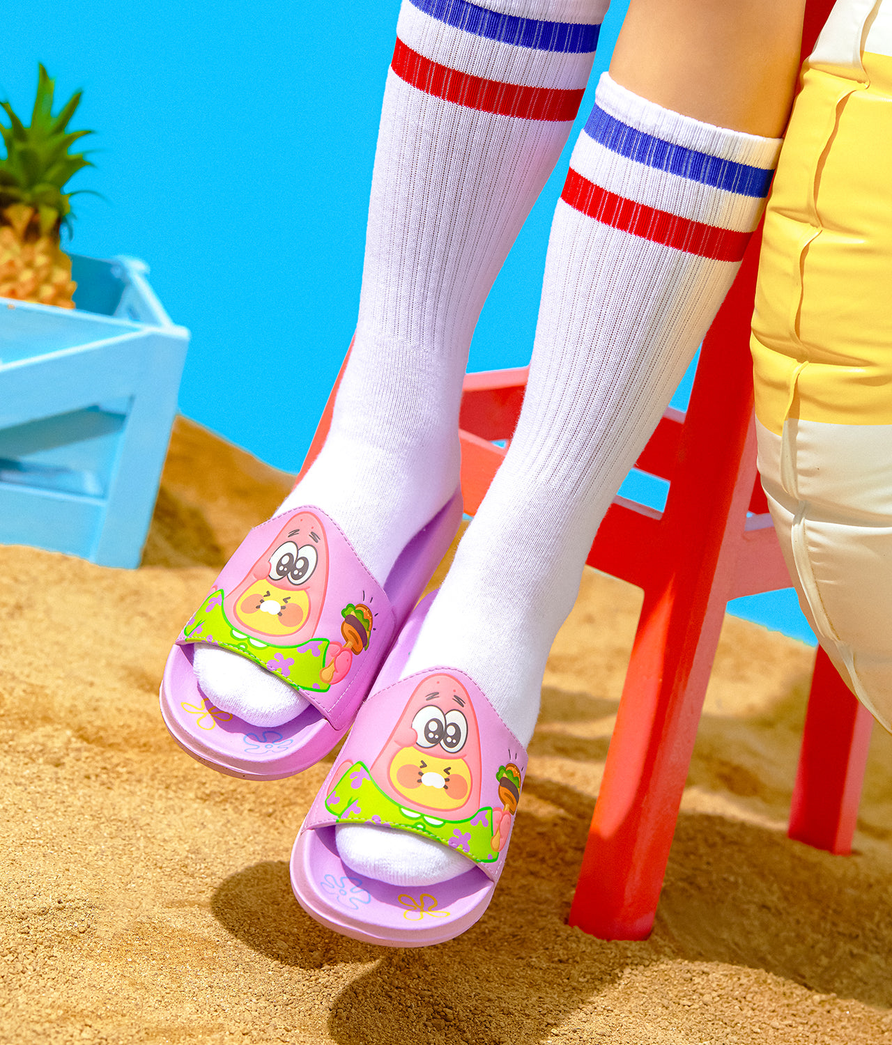 KAKAO FRIENDS - SpongeBobXFriends Baby Patrick Femme Bureau Pantoufles Baby Chunsik - Detail 6
