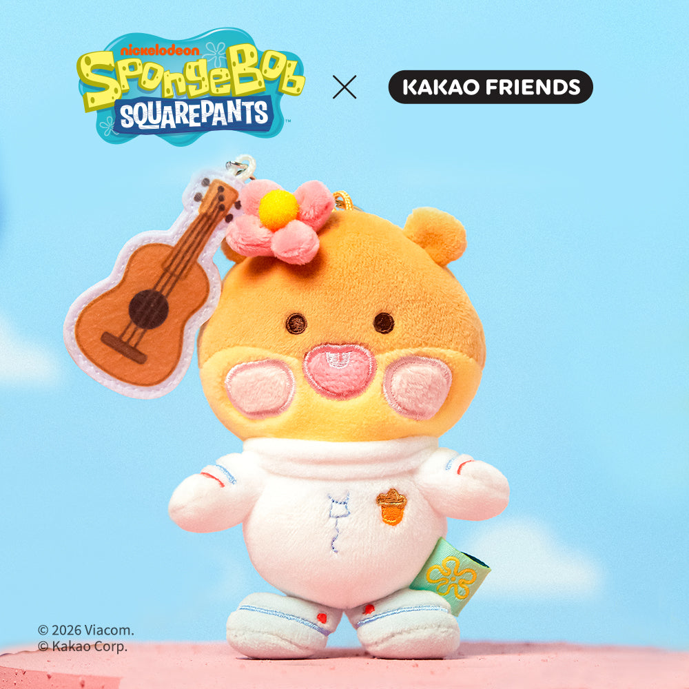 KAKAO FRIENDS - SpongeBobXFriends Baby Sandy Porte-cles Peluche Little Apeach