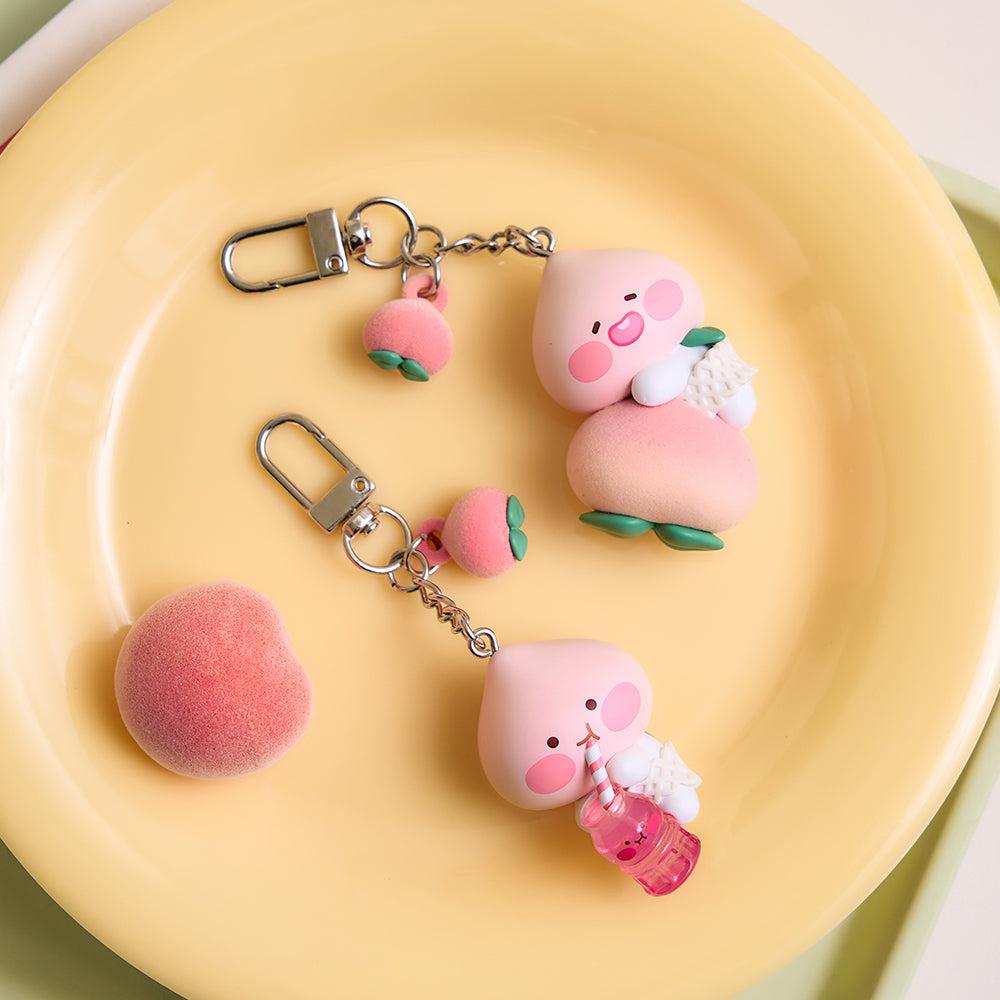 KAKAO FRIENDS - Peach Peach Figurine Porte-cles Little Apeach