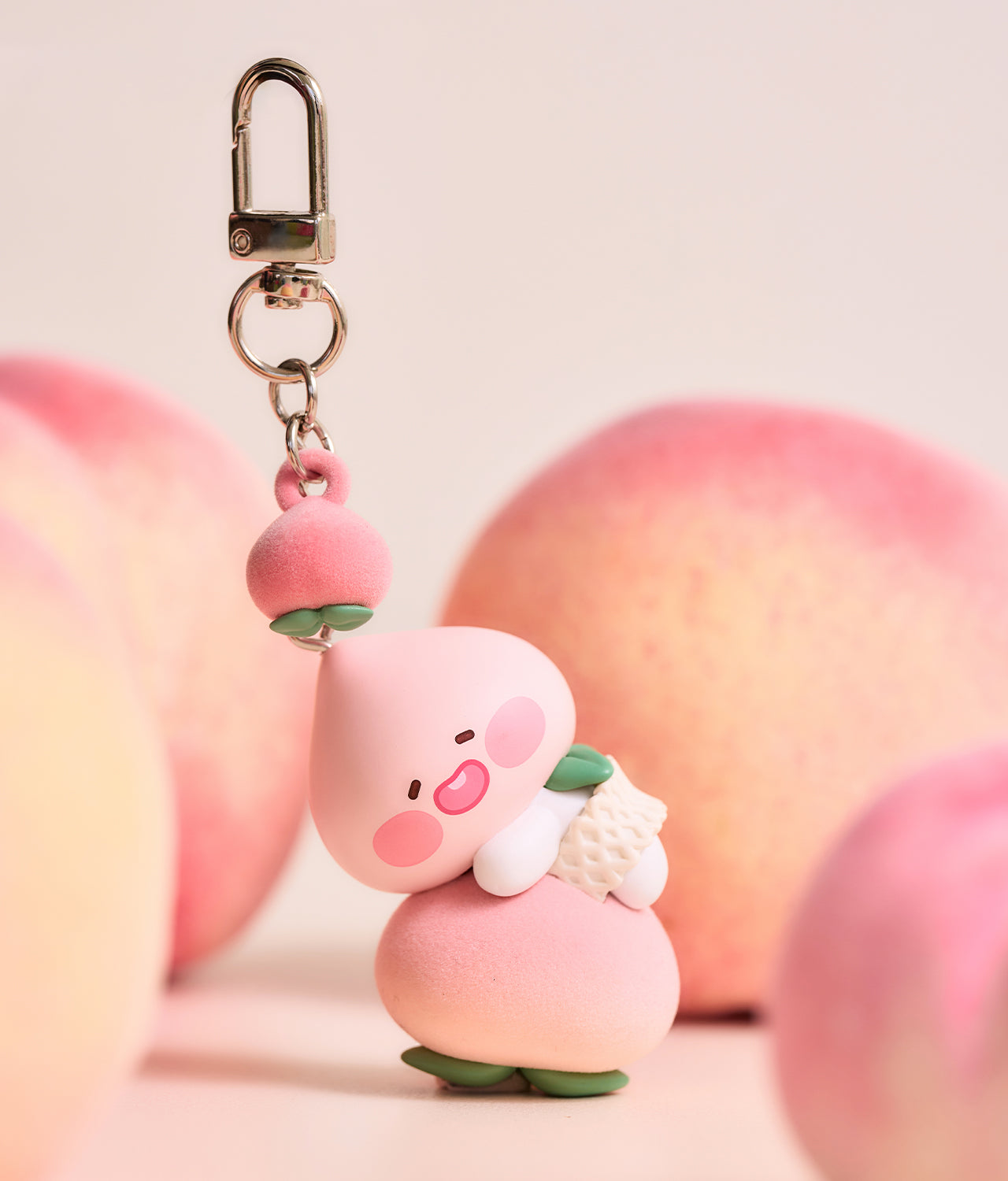 KAKAO FRIENDS - Peach Peach Figurine Porte-cles Little Apeach - Detail 3