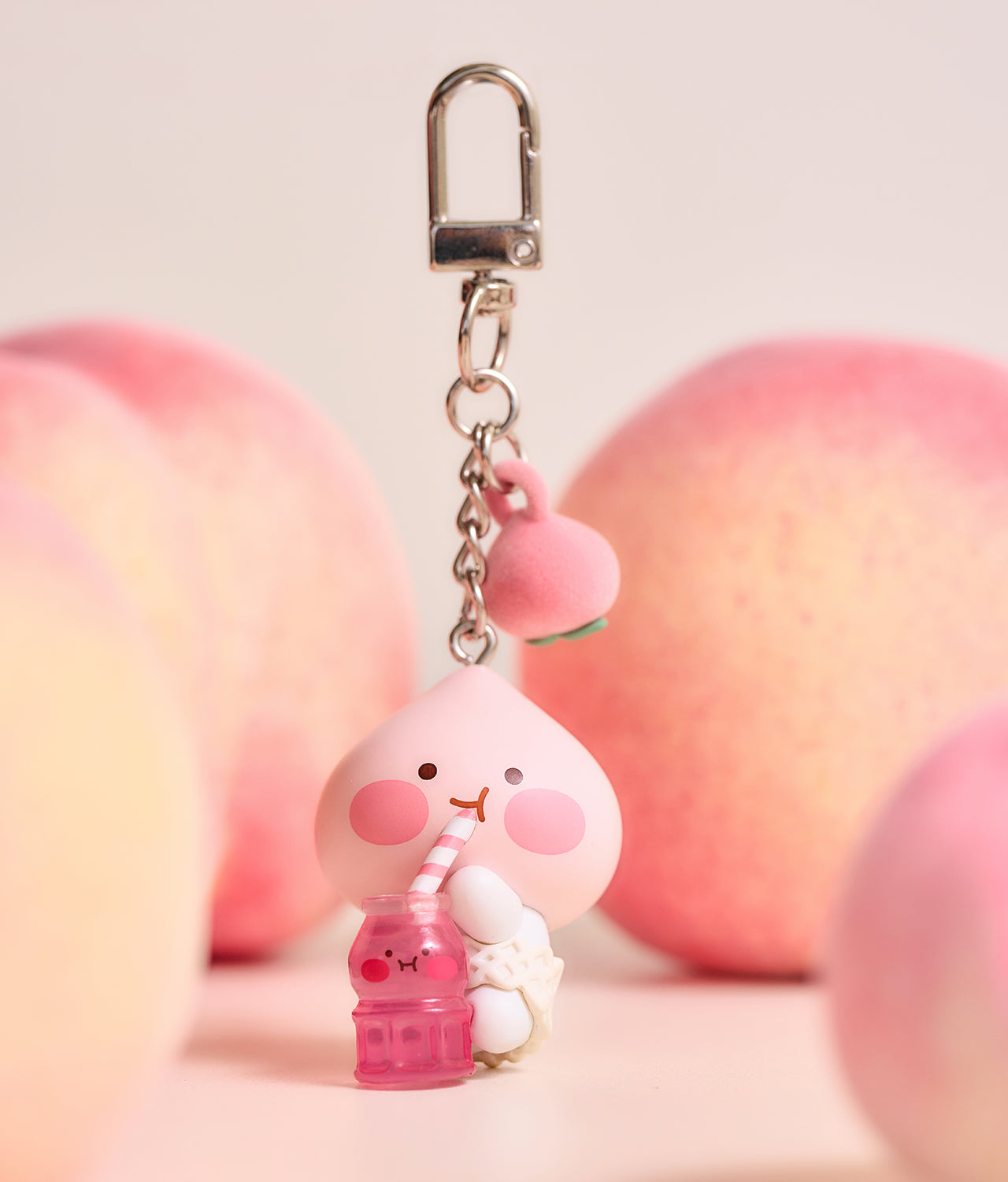 KAKAO FRIENDS - Peach Peach Figurine Porte-cles Little Apeach - Detail 3
