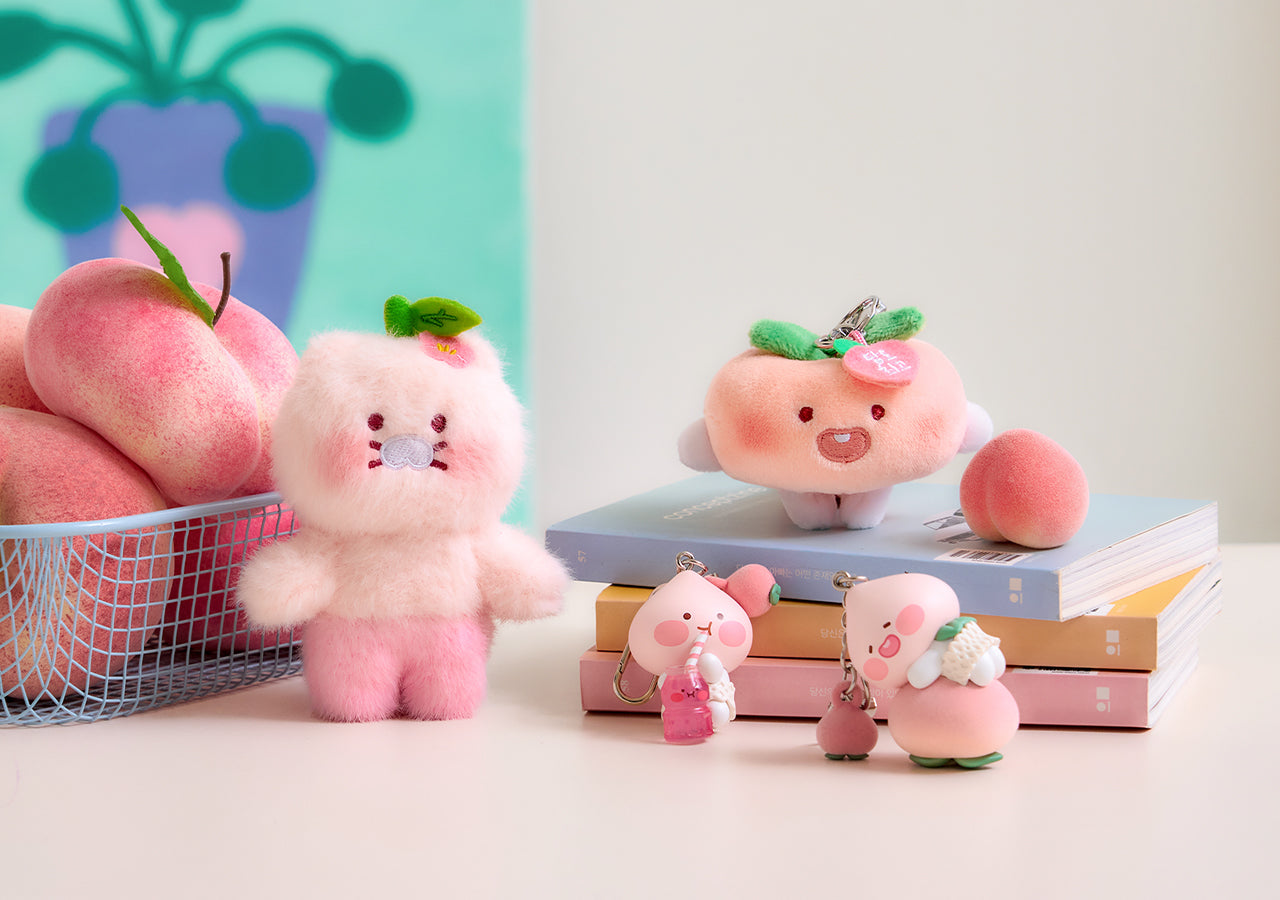 KAKAO FRIENDS - Peach Peach Figurine Porte-cles Little Apeach - Detail 7