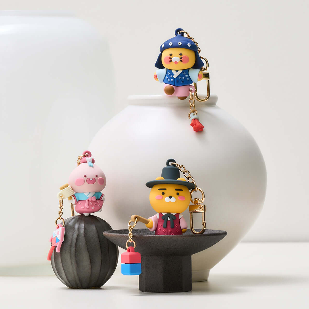 Figurine Porte-cles Apeach - Kakao Friends