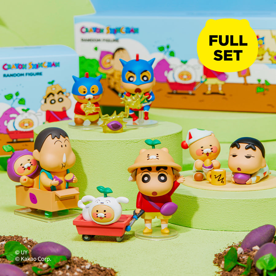 Figurines Aléatoires Shin-chan X Friends Coffret Complet 4 Pièces Chunsik - Kakao Friends