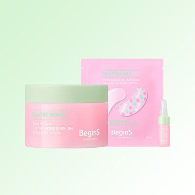 JUNG SAEM MOOL BeginS Pink Guava Glutathione Blemish Wash-Off Mask