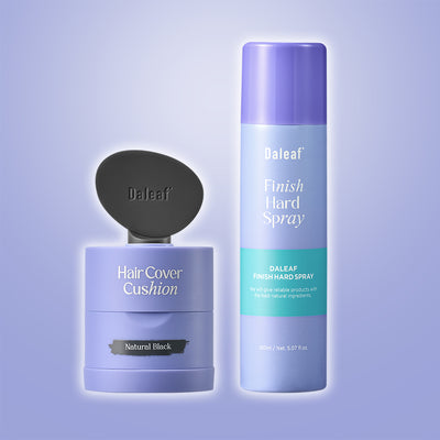 DALEAF Glam Dual Hairline Cover Cushion & Glam Finish Hard Spray Set