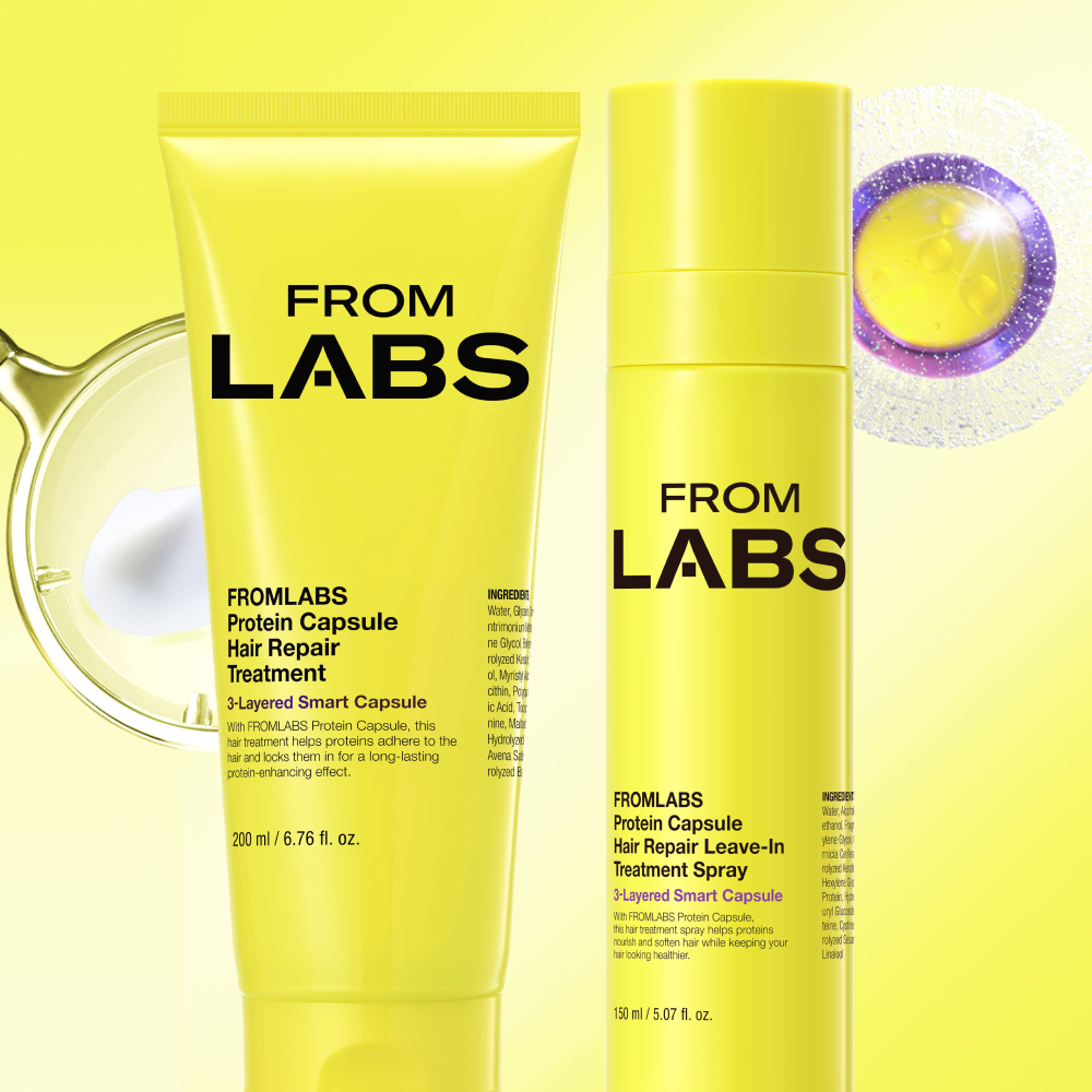 FROMLABS Protein Capsule Hair Repair Treatment & Leave-In Treatment Spray Set - coffret cheveux coréen
