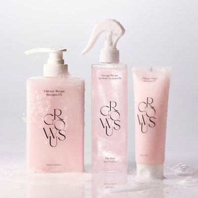 GROWUS Damage Therapy Shampoo EX, Treatment EX & No-Wash Treatment EX Set