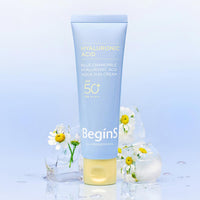 JUNG SAEM MOOL BeginS Blue Chamomile Hyaluronic Acid Aqua Sun Cream - crème solaire coréen, vue 2