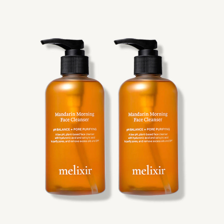 MELIXIR Mandarin Morning Face Cleanser 250ml Duo
