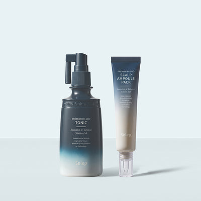 SOLEP Premier Hi-Gro Scalp Ampoule Pack & Hair Tonic Set