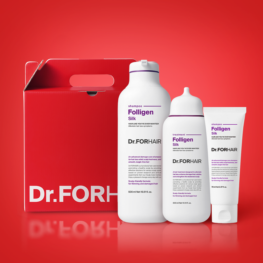 DR.FORHAIR Folligen Silk Shampoo & Treatment Set