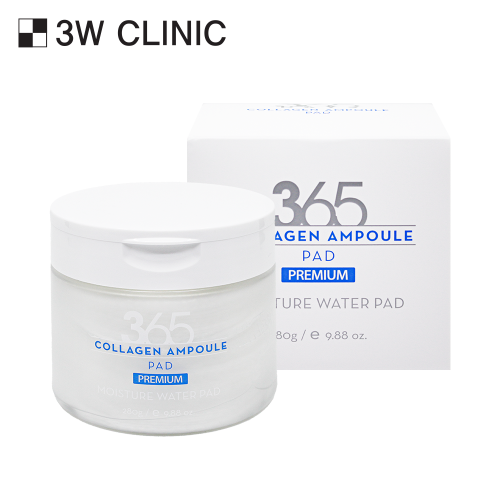 3W CLINIC 365 Days Collagen Ampoule Pad 70p 280g en stock sur Ma Petite Corée