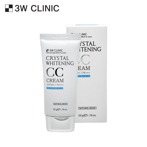 3W CLINIC Crystal Whitening CC Cream Natural Beige 50g disponible sur Ma petite Coree, ton Eshop 100% K-beauty en direct de Seoul