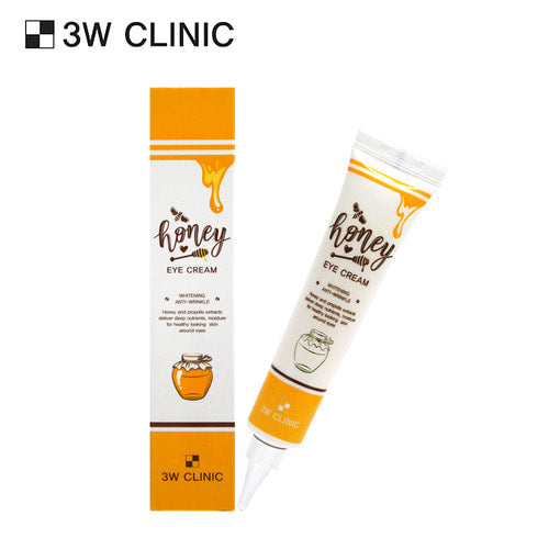 3W CLINIC Honey Eye Cream 40ml, crème contour des yeux au miel de la marque 3W CLINIC sur fond clair