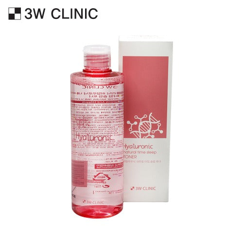 3W CLINIC Natural Time Sleep Toner 300ml disponible sur Ma petite Coree, ton Eshop 100% K-beauty en direct de Seoul