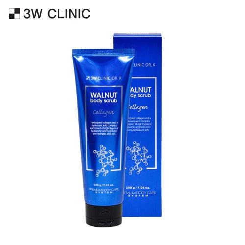 3W CLINIC Walnut Collagen Body Scrub 200g disponible sur Ma petite Coree, ton Eshop 100% K-beauty en direct de Seoul