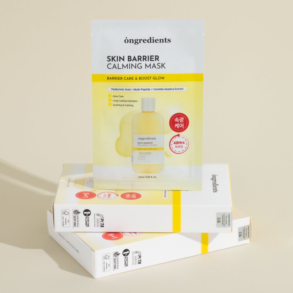 ONGREDIENTS Skin Barrier Calming Mask (6 Sheets) - masque en tissu coréen