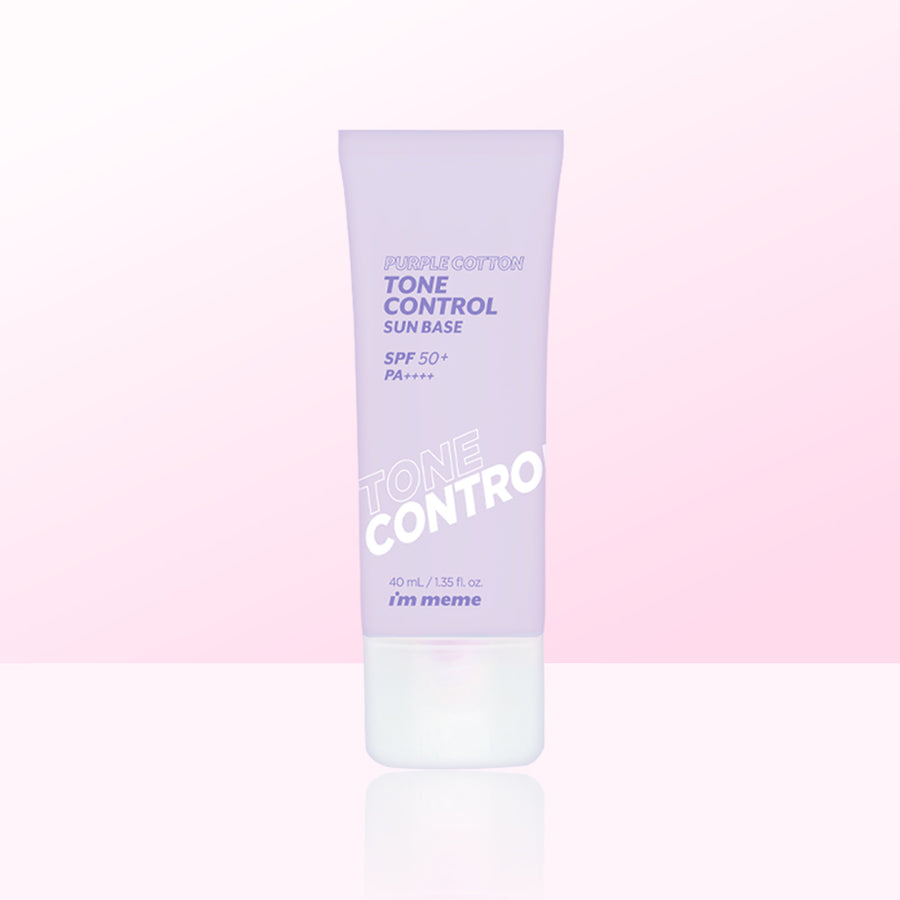 IM'MEME Purple Cotton Tone Control Sun Base 40ml SPF50+ PA++++