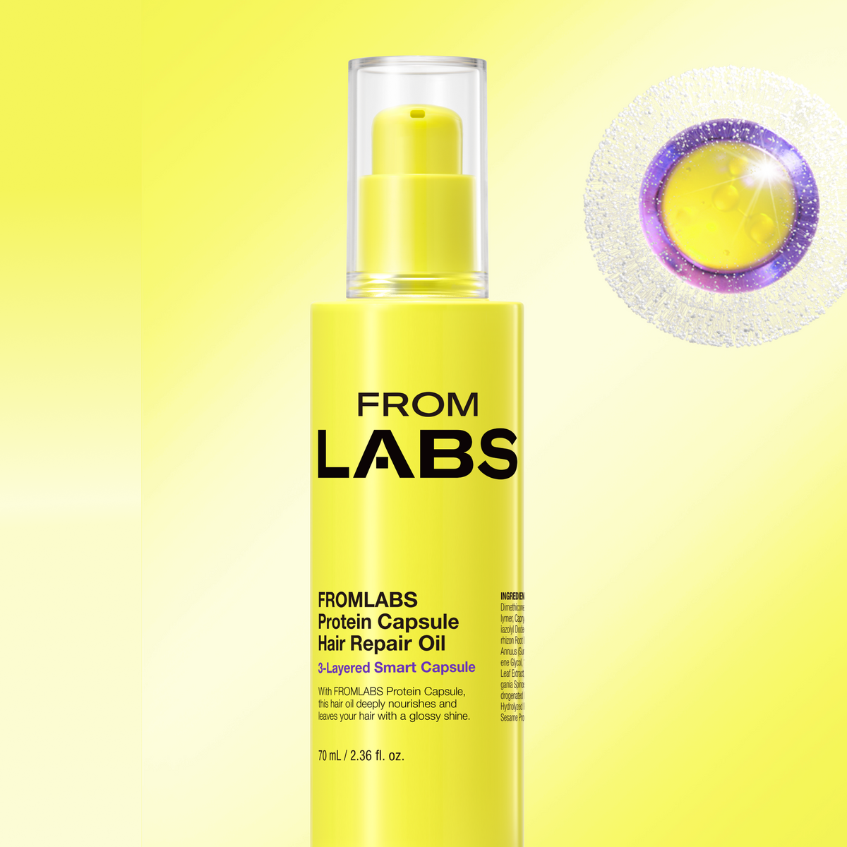 FROMLABS Protein Capsule Hair Repair Oil - huile capillaire coréenne