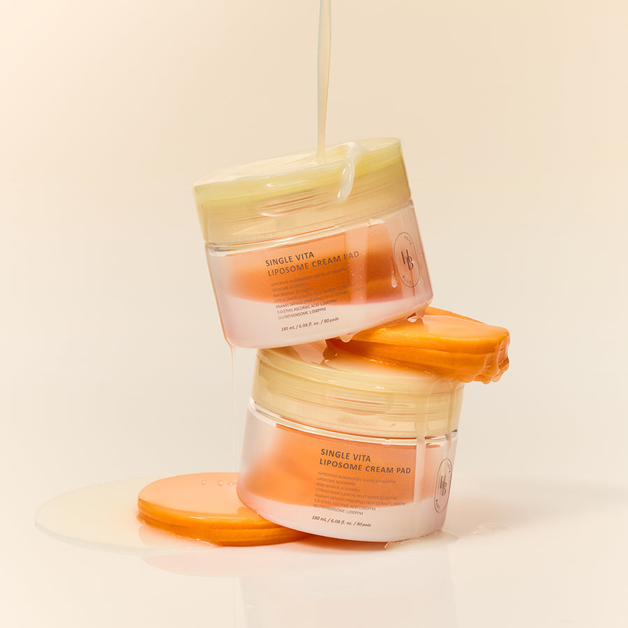 HEVEBLUE Single Vita Vitamin C Liposom Creme-Pads 80 Stück