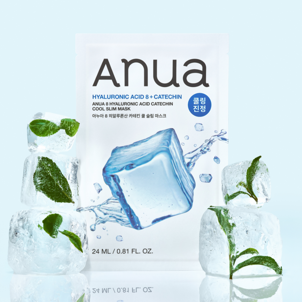 ANUA 8 Hyaluronic Acid Catechin Cool Slim Mask 1 Shets