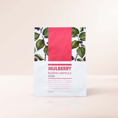 A'PIEU Mulberry Blemish Ampoule Mask disponible sur Ma petite Coree, ton Eshop 100% K-beauty en direct de Seoul