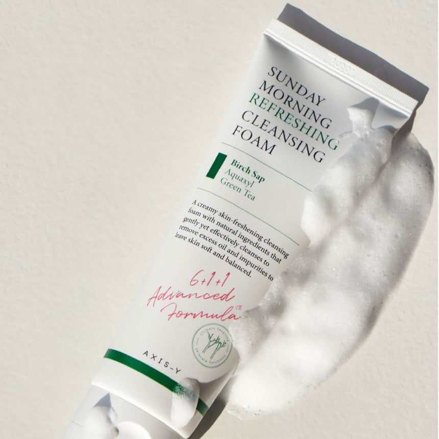 AXIS-Y Sunday Morning Refreshing Cleansing Foam 120ml disponible sur Ma petite Coree, ton Eshop 100% K-beauty en direct de Seoul