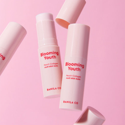 BANILA CO Blooming Youth Peach-Collagen Multi Stick Balm 10.5g disponible sur Ma petite Coree, ton Eshop 100% K-beauty en direct de Seoul