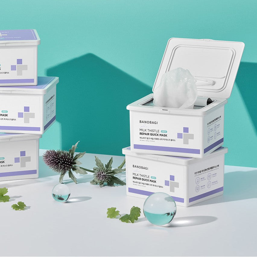 BANOBAGI Milk Thistle Repair Cica Quick Mask Plus+ 350g 30p disponible sur Ma petite Coree, ton Eshop 100% K-beauty en direct de Seoul