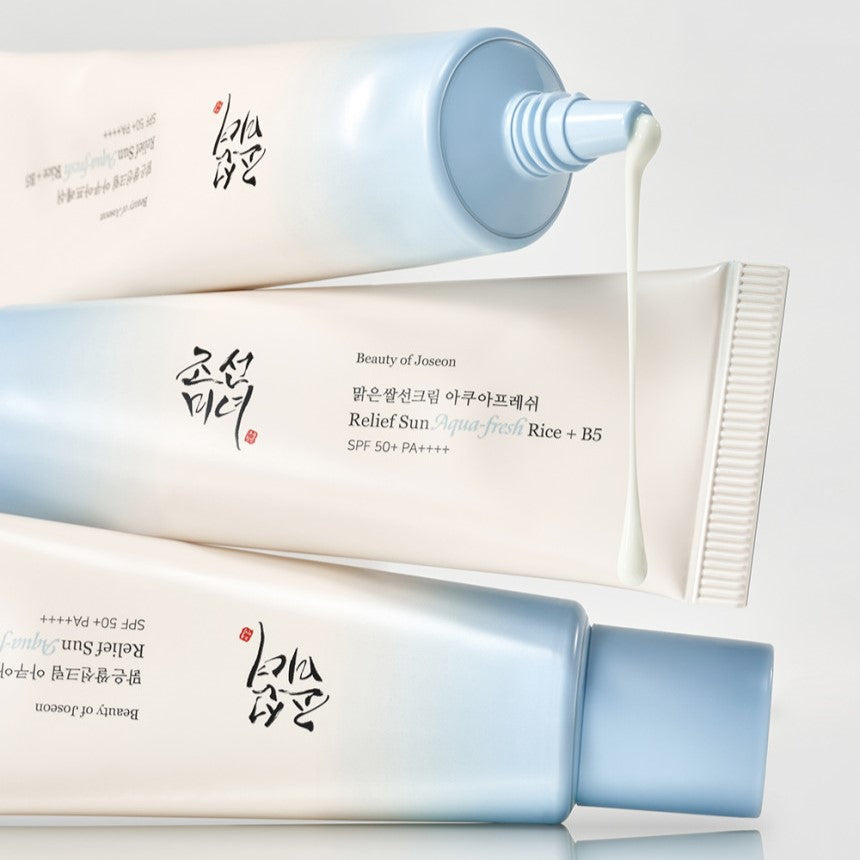 BEAUTY OF JOSEON Relief Sun Aqua Fresh SPF50+ PA++++ 50ml disponible sur Ma petite Coree, ton Eshop 100% K-beauty en direct de Seoul