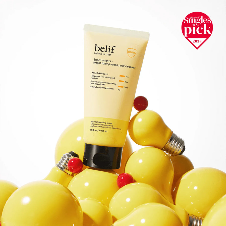 BELIF Super Knights bright Toning Vegan Pack Cleanser 150ml
