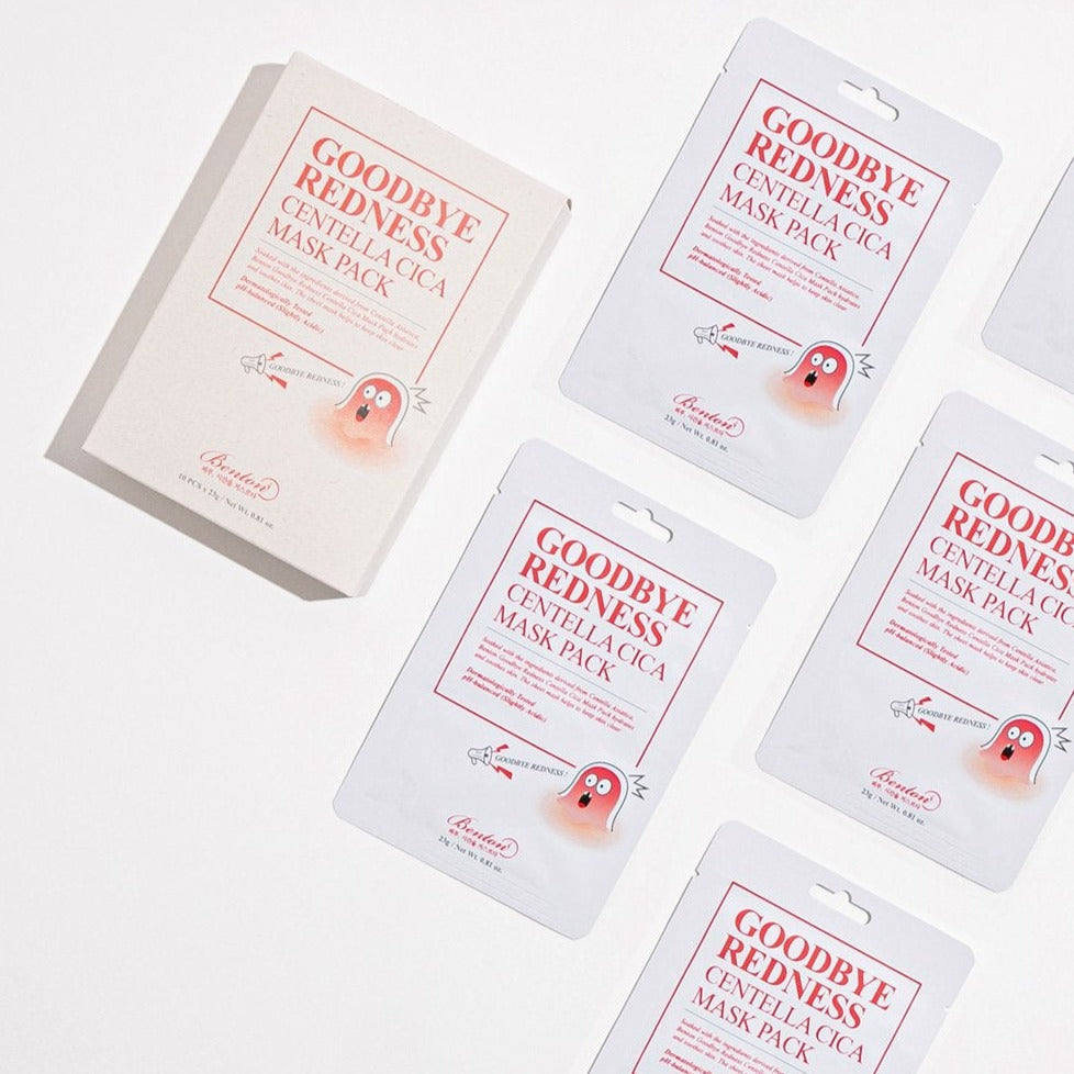 BENTON Goodbye Redness Centella Cica Mask Pack disponible sur Ma petite Coree, ton Eshop 100% K-beauty en direct de Seoul
