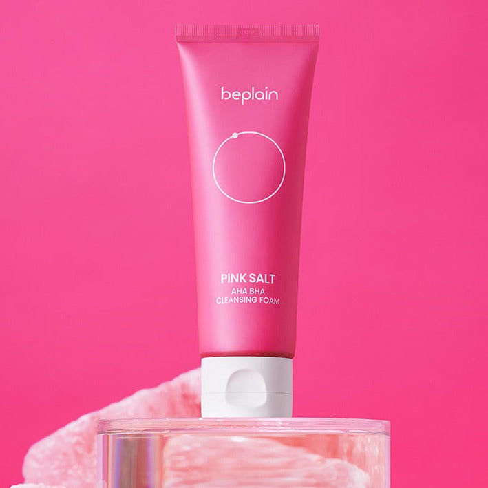 BEPLAIN Pink Salt AHA BHA Cleansing Foam 120ml disponible sur Ma petite Coree, ton Eshop 100% K-beauty en direct de Seoul