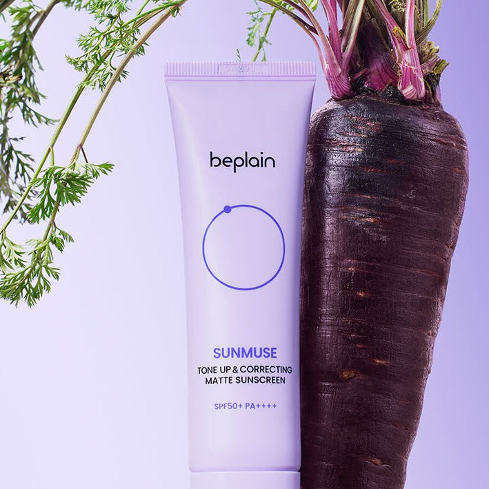 BEPLAIN Sunmuse Toneup & Correting Matte Sunscreen SPF50+ PA++++ 50ml disponible sur Ma petite Coree, ton Eshop 100% K-beauty en direct de Seoul