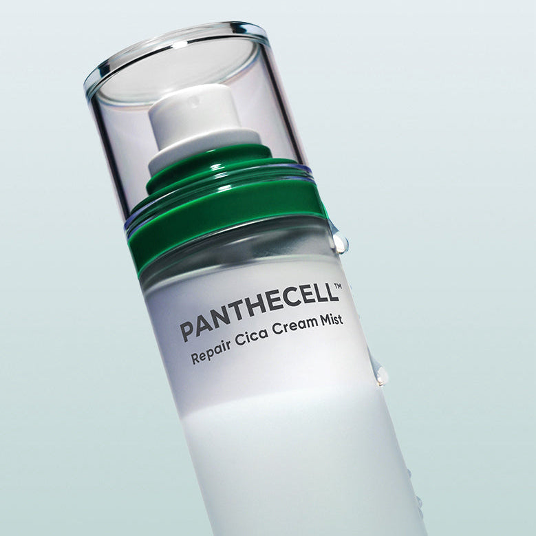 BIO HEAL BOH Panthecell Repair Cica Cream Mist 120ml, flacon vert et blanc sur fond clair, marque BIO HEAL BOH