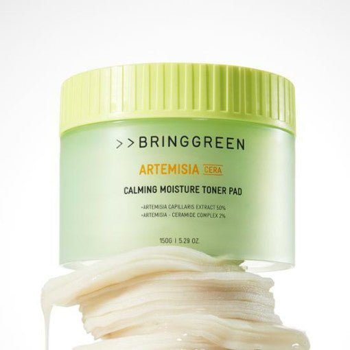 BRINGGREEN Artemisia Cera Calming Moisture Toner Pad 90p 150g disponible sur Ma petite Coree, ton Eshop 100% K-beauty en direct de Seoul