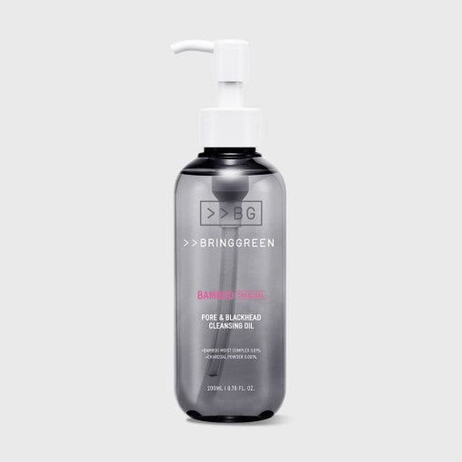 BRINGGREEN Bamboo Charcoal Pore & Blackhead Cleansing Oil 200ml disponible sur Ma petite Coree, ton Eshop 100% K-beauty en direct de Seoul