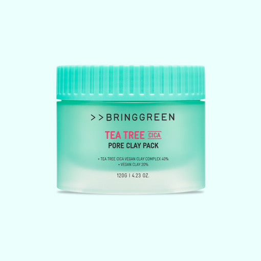 BRINGGREEN Teatree Cica Pore Clay Mask 120g disponible sur Ma petite Coree, ton Eshop 100% K-beauty en direct de Seoul