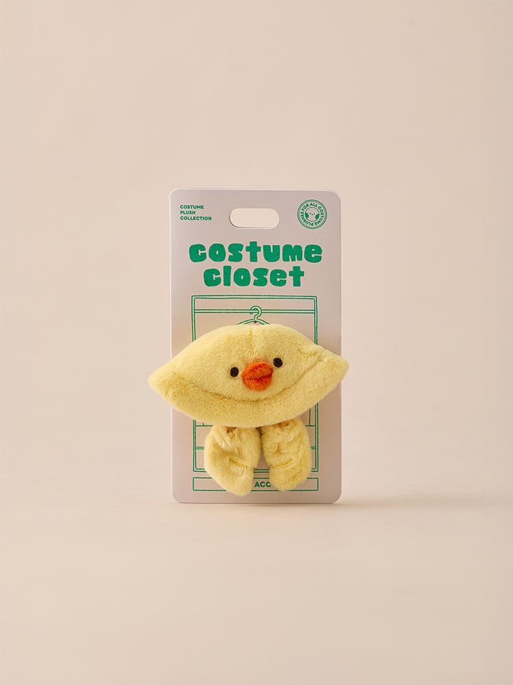 BT21 BABY COSTUME PLUSH CLOSET - CHICK FLUFFY, peluche oiseau jaune en boîte, décor chambre, marque BT21/LINE FRIENDS