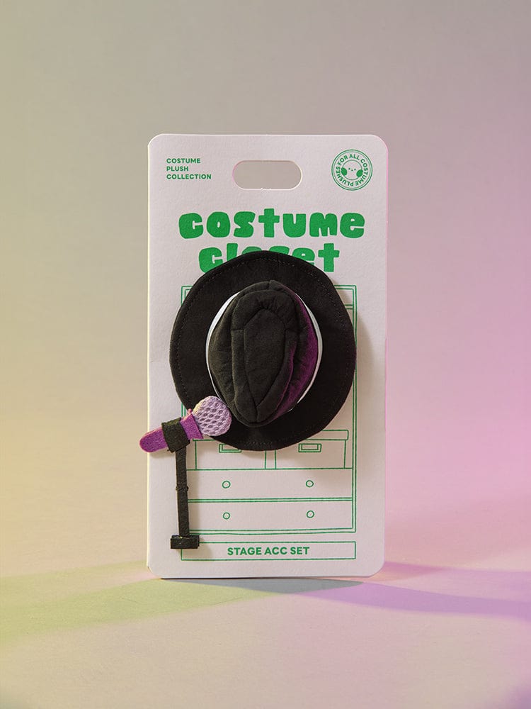 BT21 Born to Dance Closet Accessory Set (Stage) : chapeau costume BT21 sur carte, déco inspirée univers BTS LINE FRIENDS