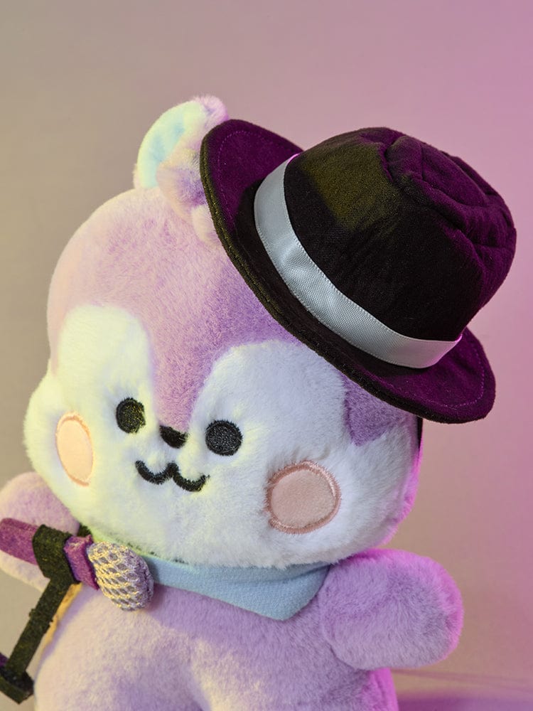 BT21 Born to Dance Closet Accessory Set (Stage) : peluche personnage violet sur fond rose, accessoire “stage” décoratif.