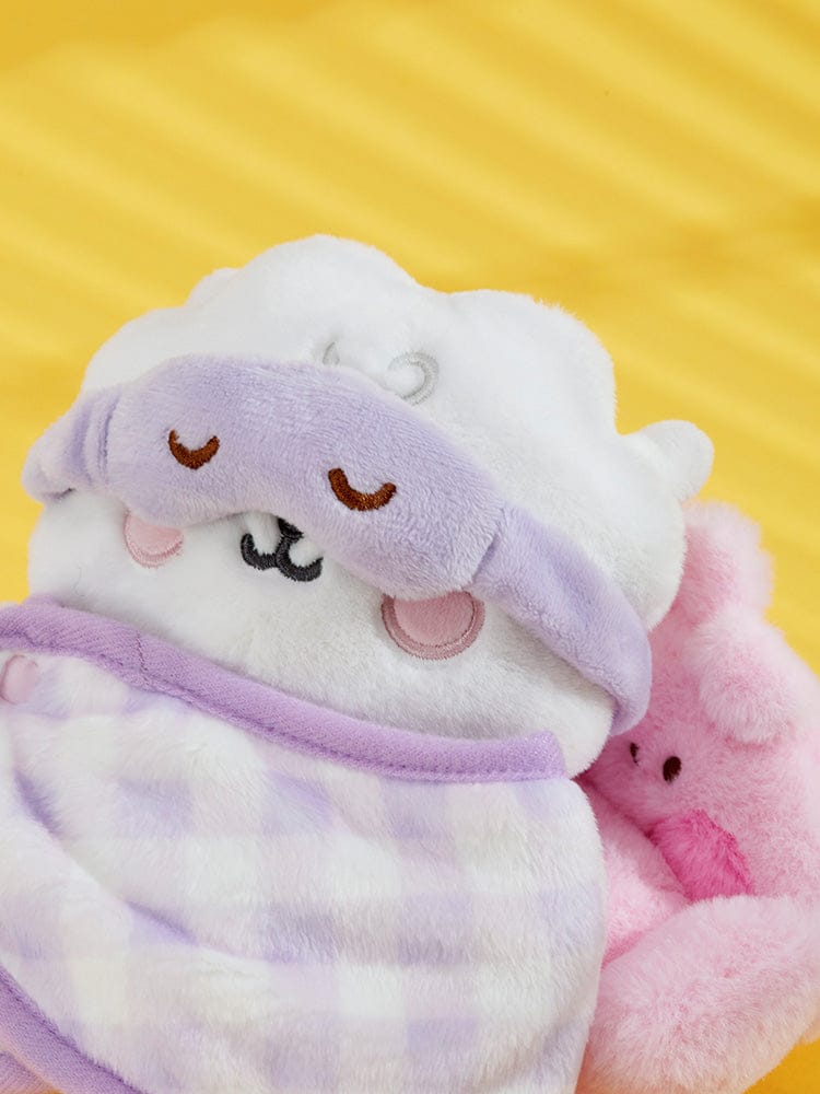 BT21 CHILL BREAK PLUSH CLOSET - BLANKET CAPE, peluche/ couverture sur fond jaune, personnages BT21, LINE FRIENDS, BTS