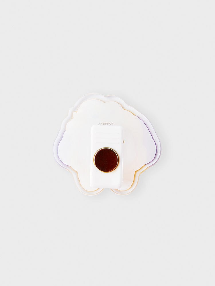 BT21 CHIMMY ACRYLIC MAGNETIC CLIP ON THE CLOUD EDITION, clip aimanté CHIMMY sur fond blanc, papeterie LINE FRIENDS