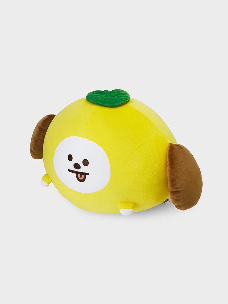 BT21 CHIMMY JUMBO DOLL CHEWY CHEWY CHIMMY, peluche officielle LINE FRIENDS sur fond clair, visage de Chimm y